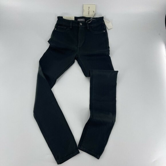 DL1961 WomensHigh Rise Farrow Skinny Leg Jeans White Cotton Size 27